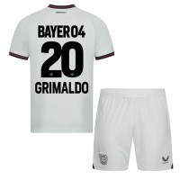 Bayer Leverkusen Alejandro Grimaldo #20 Auswärts Trikotsatz Kinder 2023-24 Kurzarm (+ Kurze Hosen)